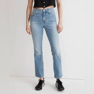Madewell Kick Out Crop Jeans Boot Cut Denim light Blue Size 30